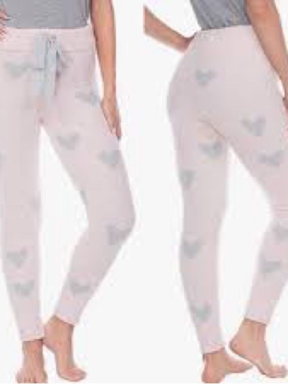 Honeydew Intimates Pink Fuzzy Heart Lounge Socks